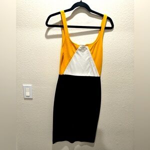 Zara color block mini dress